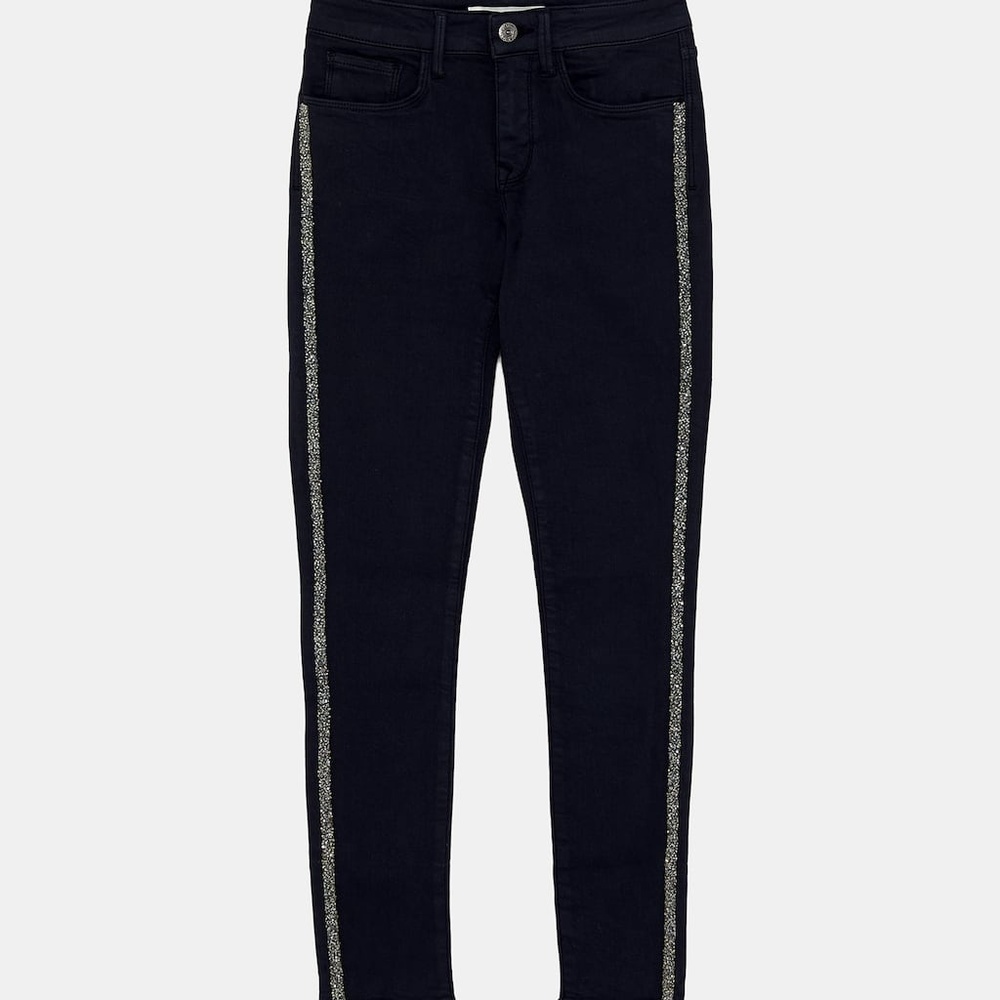 Zara side stripe jeans